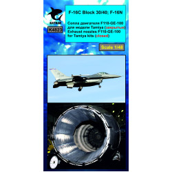 Katran 4823 1/48 F-16C Block 30/40, F-16N Viper/Fighting Falcon Exhaust Nozzles