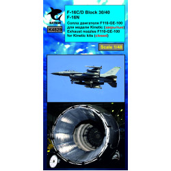Katran 4829 1/48 F-16C Block 30/40, F-16N Viper/Fighting Falcon Exhaust Nozzles