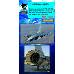 Katran 4832 - 1/48 F-16C/D Block 50/50+ Viper, Exhaust Nozzles engine (opened)