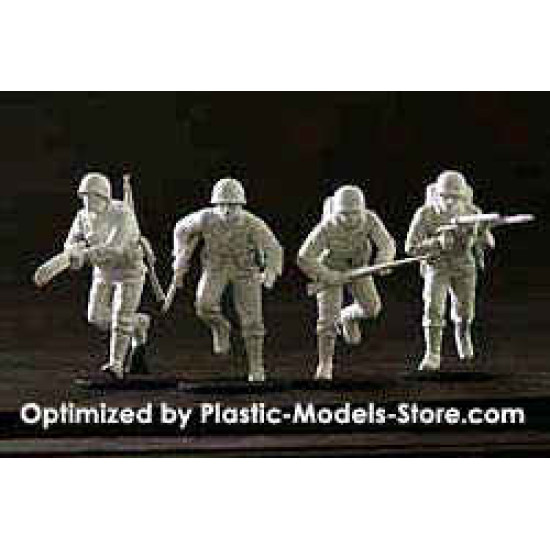 plastic model kit 1/35 Master Box 3512 WWII British Troops Caen 1944 4 Figures 