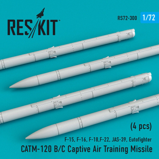 Reskit RS72-0300 - 1/72 CATM-120 B/C Captive Air Training Missile (4 pcs)