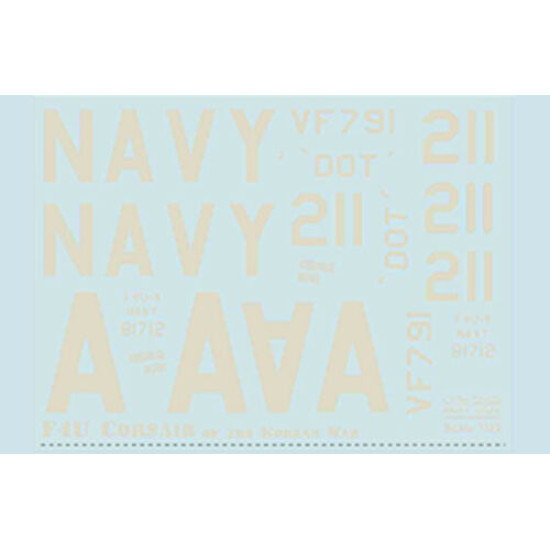 Print scale 32-023 - 1/32 - F4U Corsair The complete set 1,5 leaf