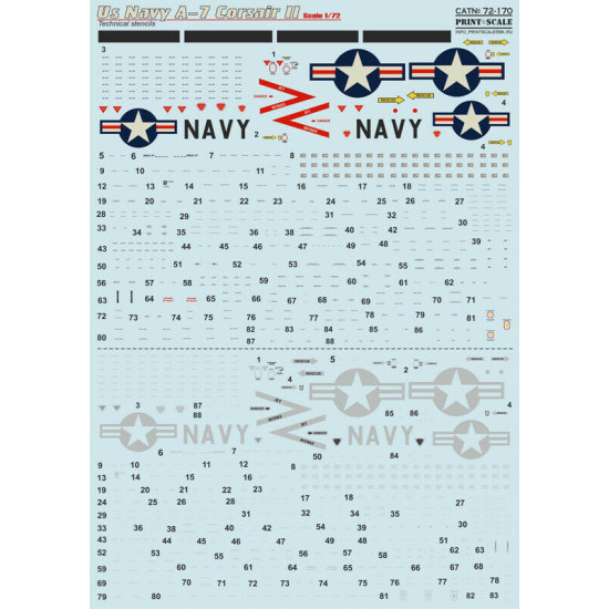 Print scale 72-392 - 1/72 - NEW A-7 Corsair II. Part 3 + A-7 Corsair II