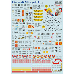 Print scale 72-397 - 1/72 - Mirage F.1CG Part 2