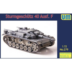 Unimodel 279 - 1/72 Tank Sturmgeschutz 40 Ausf. F Scale Plastic Model