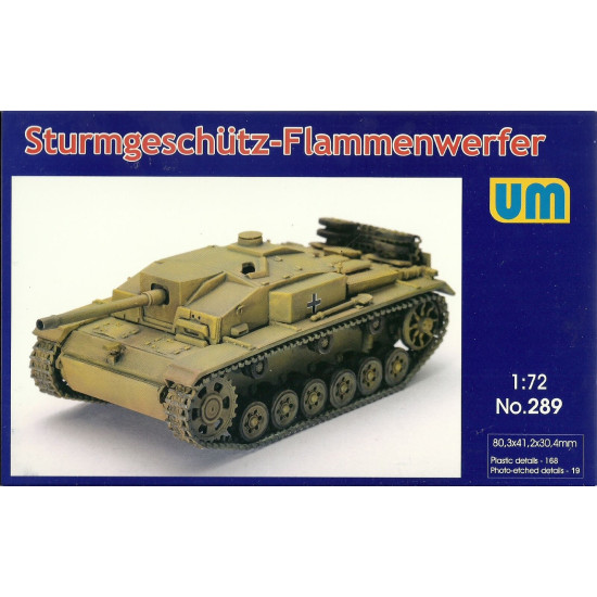 Unimodel 289 - 1/72 Flamethrowing selfpropelled gun Sturmgeshutz Model