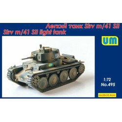 Unimodel 495 - 1/72 Swedish light tank Strv m / 41 SII scale model kit