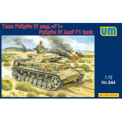 Unimodel 544 - 1/72 Tank Panzer IV Ausf F1 scale plastic model kit
