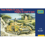 Unimodel 547 - 1/72 Tank Panzer IV Ausf H scale plastic model kit