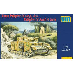 Unimodel 547 - 1/72 Tank Panzer IV Ausf H scale plastic model kit
