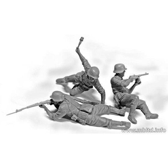 German Infantry, Eastern Front Battle Series 5 figures 1/35 Master Box 35102