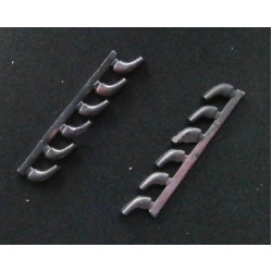 REXx 32028 - 1/32 Bf 109G Exhausts for Trumpeter kit scale metal model