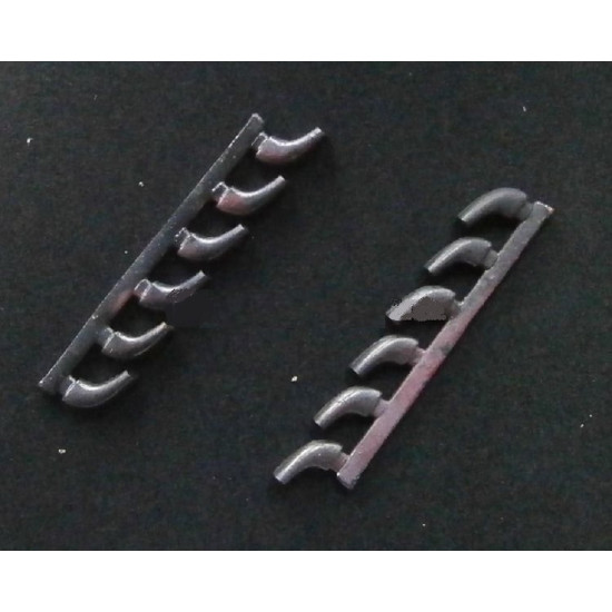 REXx 32028 - 1/32 Bf 109G Exhausts for Trumpeter kit scale metal model