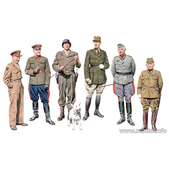 The Generals of WW II 6 figures 1/35 Master Box 35108