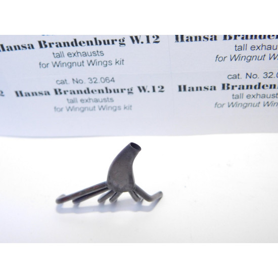 REXx 32064 - 1/32 Hansa Brandenburg W.12 tall exhaust (Wingnut Wings)