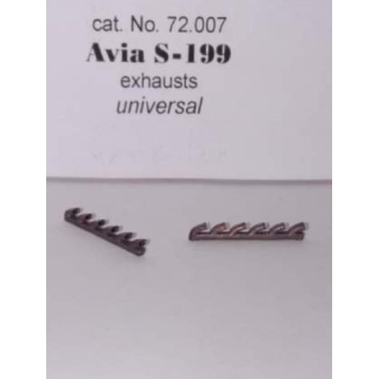 REXx 72007 - 1/72 Exhausts for Avia S-199 (universal) scale metal model