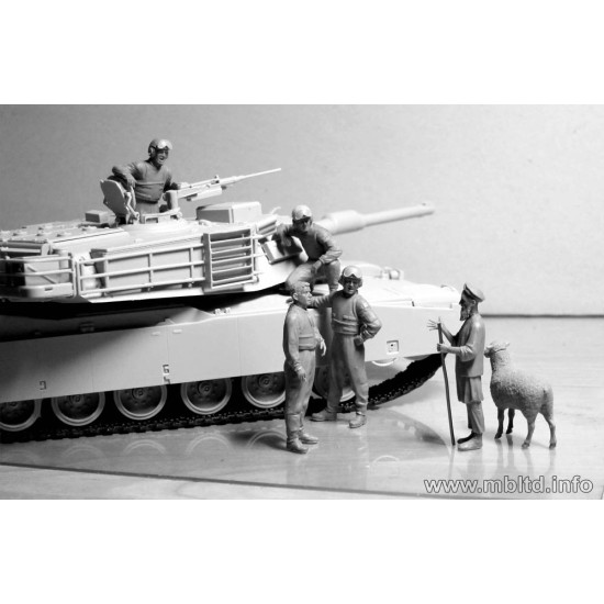 US tankmen in Afghanistan. 5 figures 1/35 Master Box 35131