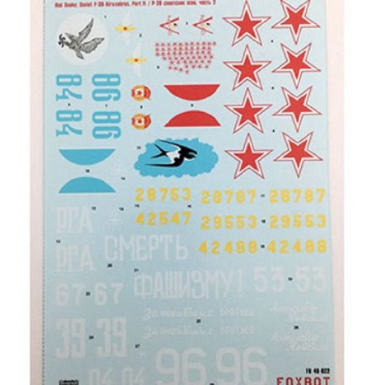 Foxbot 48-022A - 1/48 Red Snake Soviet P-39 Airacobras Part 2