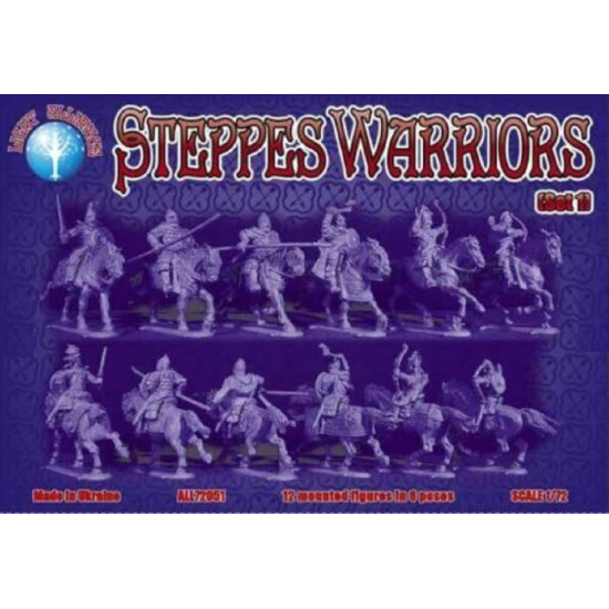 Alliance 72051 - 1/72 Steppes Warriors (Set.1) (12 Mounted Figs) (Fantasy Series)