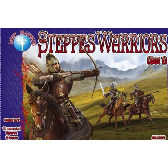 Alliance 72051 - 1/72 Steppes Warriors (Set.1) (12 Mounted Figs) (Fantasy Series)