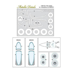 Metallic Details MDM4801 - 1/48 F/A-18C. Masks kit