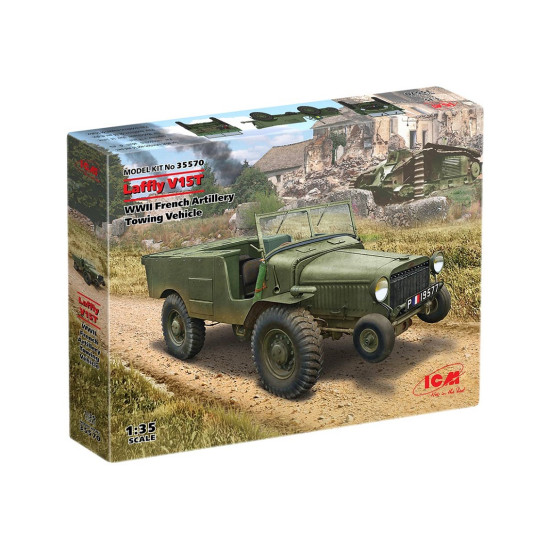 ICM 35570 - 1/35 - Laffly V15T WWII French Artillery Towing Vehicle scale model