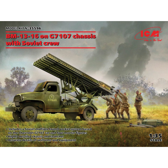 ICM 35596 - 1/35 BM-13-16 on G7107 chassis with Soviet crew scale model kit