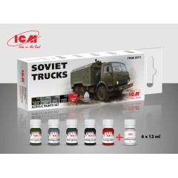 ICM 3011 - Acrylic paint set for Soviet Trucks plastic model