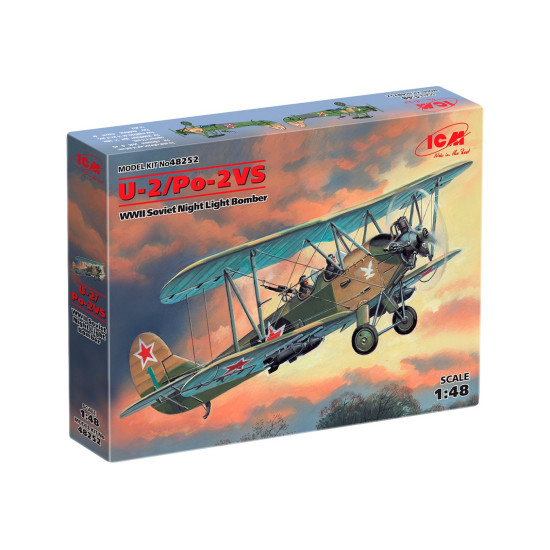 ICM 48252 - 1/48 U-2/Po-2VS, WWII Soviet Bomber, scale model kit