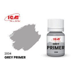 ICM 2004 Acrylic primer for prefabricated models, Gray, 17 ml