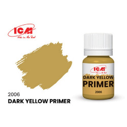 ICM 2006 Acrylic primer for prefabricated models, Dark Yellow, 17 ml