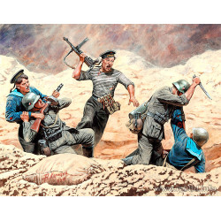 Soviet Marines and German Infantry, Hand-to-hand Combat, 1941-1942. Eastern Front Battle Series 5 figures 1/35 Master Box 35152