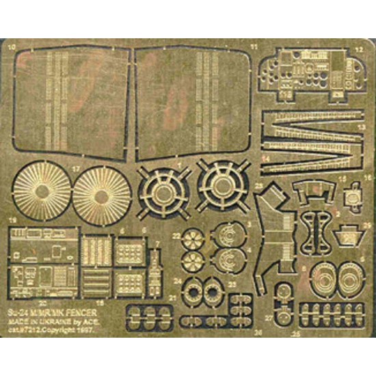 ACE PE7212 - 1/72 Etching set for Su-24 M/MF/MK Fencer