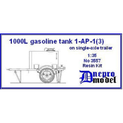 Dnepro Model 3557 - 1/35 1000L gasoline tank 1-AP-1(3) on single-axle trailer