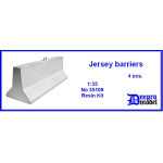 Dnepro Model 35109 - 1/35 Jersey barriers (4 pcs.) Resin model kit