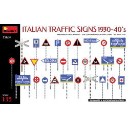 Miniart 35637 - 1/35 Italian traffic signs 1930-40s, scale model kit
