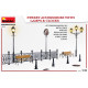 Miniart 35639 - 1/35 Outdoor accessories with lampposts and clocks, scale model