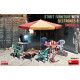 Miniart 35647 - 1/35 Outdoor furniture with electronics and umbrella model