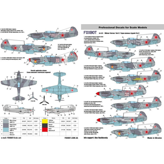 Us Stock Foxbot 48-073 - 1/48 Soviet Interceptor And Fighter Aircraft Yak-9 Midwar Heroes Us Stock Foxbot 48-073 - 1/48 Soviet Interceptor And Fighter Aircraft Yak-9 Midwar Heroes