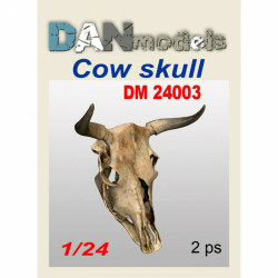 Dan Models 24003 - 1/24 Diorama accessories. Cow skull 2 pcs