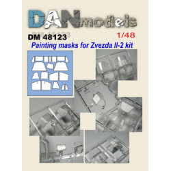 Dan Models 48123 - 1/48 Airplane model Il - 2 mask (Zvezda model kit)