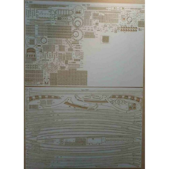 Laser Cutting for Orel 330/2 Battleship Wasa 1/100 Sweden, 1628, Military