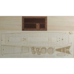 Wooden veneer decks for Orel 330/3 Battleship "Wasa" 1/100, Sweden, 1628
