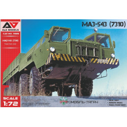 A&A Models 7225 - 1/72 MAZ-543 Heavy Arillery truck, scale plastic model kit