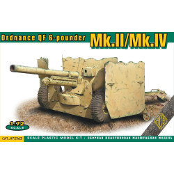 ACE 72563 - 1/72 – Ordnance QF 6-pounder Mk.II/Mk.IV plastic model Kit