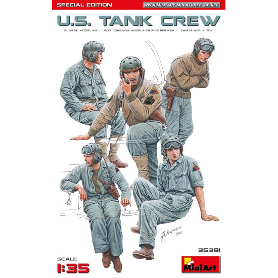 Miniart 35391 - 1/35 U.S. TANK CREW. SPECIAL EDITION, scale plastic model kit