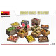 Miniart 35628 - 1/35 WOODEN CRATES WITH FRUIT, scale plastic model kit 