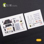 Kelik K32003 - 1/32 AH-1G Cobra interior 3D decals for Icm model kit