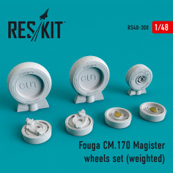 Reskit RS48-0308 - 1/48 Fouga CM.170 Magister wheels set (weighted) for aircraft