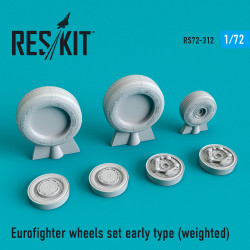 Reskit RS72-0312 1/72 Eurofighter wheels set early type (weighted) for aircraft